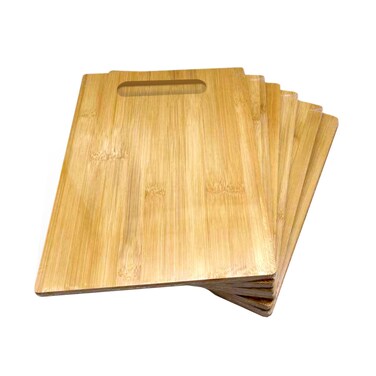 Bulk Plain Bamboo Cutting Board Set of 6  For Customized Personalized Engraving Purpose  Wholesale Premium Blank Bamboo Board Rectangular 12 X 9