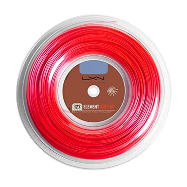 Luxilon Element Soft 127 Tennis String  200m Reel Red