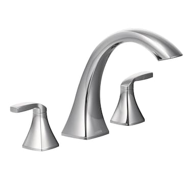 Moen Voss Chrome TwoHandle Deck Mount Roman Tub Faucet Trim Kit Valve Required T693
