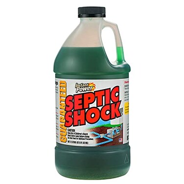Instant Power Septic Shock  Septic Tank Treatment Drain Cleaner Liquid Clog Remover for Septic System 676 Oz