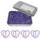 Cute Heart Paper Clips Purple Paperclips Gift Idea Purple 50 Pack