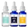 PURSONIC Anti Aging Skin Care Set of 3  Hyaluronic Acid Serum Retinol Serum  Vitamin C Face Serum for Women  Nourishing Hydrating Serum for Face Smoothed Wrinkles Dryness Fine Lines