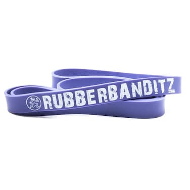 Rubberbanditz Pull Up Assist Resistance Bands  Heavy Duty Loop Exercise Bands for Powerlifting Mobility and Stretching  Travel Friendly Resistance Bands for Workout  Pack of 1 Purple