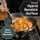 HexClad Hybrid Nonstick 10Inch Wok StayCool Handle Dishwasher and Oven Safe Compatible with All Cooktops Induction Ready