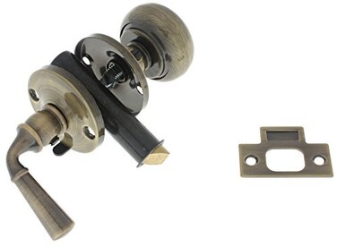 IDHBA idh by St Simons 21250005 Premium Quality Solid Storm Screen Door Latch Antique Brass