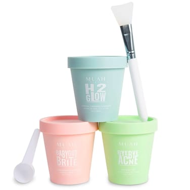 MUAH Needs Yoni Jelly Mask  Vajacial Mask Kit With 3 Hydrating Solutions For Home  Professional Use  Hair Removal Aftercare Peel Off Masks For Sensitive Bikini Area Underarms Buttocks Thighs