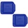 Pyrex 222PC 2qt Blue Lid 2Pack