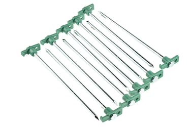 SE HeavyDuty Metal Tent Pegs Stake Set  10Pack 105 Galvanized Steel Pegs for Secure Anchoring in Various Terrains  9NRC10