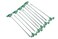 SE HeavyDuty Metal Tent Pegs Stake Set  10Pack 105 Galvanized Steel Pegs for Secure Anchoring in Various Terrains  9NRC10