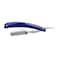 JOHNNY B Professional Barber Straight Edge Razor Blue