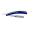 JOHNNY B Professional Barber Straight Edge Razor Blue