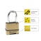 Master Lock Gold Outdoor Combination Lock Heavy Duty Weather Resistant Padlock Resettable Combination Lock for Outdoor Use 12 x 2 x 387 inches 2 Pack M175LFEC2