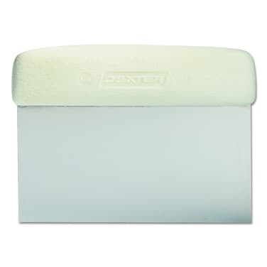 DexterRussell  SaniSafe 19783 6 x 3 White Dough CutterScraper with Polypropylene Handle