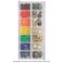 Craft Mates Bead Organizer and Plastic Storage Containers for Crafts Buttons Pins and More 14 Locking Compartments 2XL Clear Lids