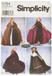 Simplicity Womens Cape Cosplay and Costume Sewing Patterns Sizes XSL