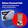 Helix Deluxe Personal Locking Safe with Tether HeavyDuty Steel Construction 61219