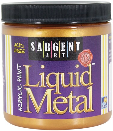 Sargent Art 8oz Liquid Metal Acrylic Paint Aztec Gold