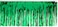 Beistle 2Ply Green Metallic Fringe Drape