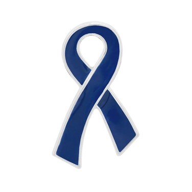 Dark Blue Ribbon Awareness Pin  Support Colon Cancer Child Abuse Rectal Cancer and Human Trafficking Causes  Elegant Symbol of Compassion and Advocacy