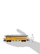 Bachmann Industries 1860 1880 Combine Painted Unlettered Car Yellow HO Scale