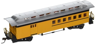 Bachmann Industries 1860 1880 Combine Painted Unlettered Car Yellow HO Scale