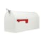 Architectural Mailboxes Admiral Aluminum Post Mount Mailbox Compatibility Code B ADM16WAM Textured White Large Capacity