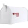 Architectural Mailboxes Admiral Aluminum Post Mount Mailbox Compatibility Code A ADM11WAM Textured White Medium Capacity