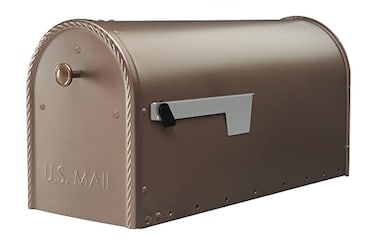 Architectural Mailboxes Edwards Galvanized Steel Post Mount Mailbox Compatibility Code B EM160VBAM Bronze Large Capacity