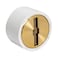 EZFLO 3 x 4 Inch PVC Cleanout with Brass Plug for Tubular Drain Applications White 15336