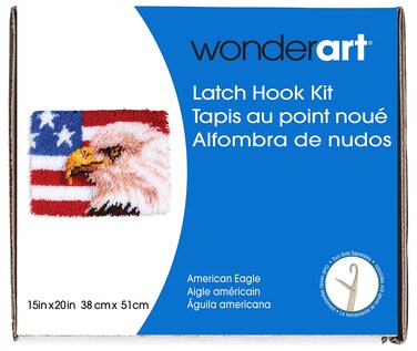 Wonderart American Eagle Latch Hook Kit 15 X 20