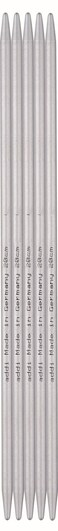 Addi Double Pointed Aluminium Needles 2mm Grey