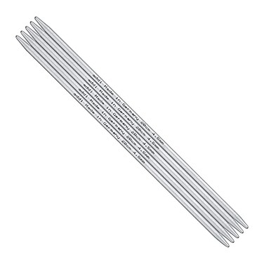 Addi Double Pointed Aluminium Needles 2mm Grey