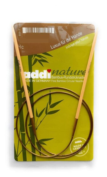 addiNature Bamboo Circular Knitting Needles 100cm 350mm