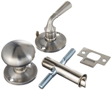 IDHBA idh by St Simons 21250015 Premium Quality Solid Brass Storm Screen Door Latch Satin Nickel