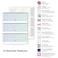 DocuGard Premier Prismatic Check 13 Features 85 X 11 BlueGreen Prismatic 500ream