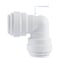John Guest Speedfit 14 Inch OD Union 90 Degree Elbow Connector Push to Connect Plastic Plumbing Fitting PP0308WP