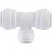 John Guest Speedfit 38 Inch x 38 Inch x 14 Inch OD Reducing Tee Push to Connect Plastic Plumbing Fitting PP30121208WP