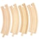 Conductor Carl Wood Train Track Expansion Packs Compatible with Most Train Tracks 6 Curved Tracks 1 Count Pack of 4