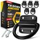 PAMAZY 6PCS Heavy Duty Steel D Rings Tie Down Anchors Ultra Durable 3500 Pound Breaking Strength Surface Mount Hooks Securing Cargo for Trailer Truck Bed with Screws  Bolts
