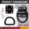 PAMAZY 6PCS Heavy Duty Steel D Rings Tie Down Anchors Ultra Durable 3500 Pound Breaking Strength Surface Mount Hooks Securing Cargo for Trailer Truck Bed with Screws  Bolts