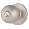 BRINKS  Transitional Keyed Entry Ball Door Knob Satin Nickel  Designed for Traditional and Transitional Homes and Blends Seamlessly with Interior Dcor E2415119 1 Pack