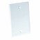 HubbellBell 51731 Blank Weatherproof Single Gang Device Mount Cover White