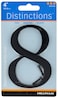 Distinctions 843148 Black FlushMount 4Inch House Number 8