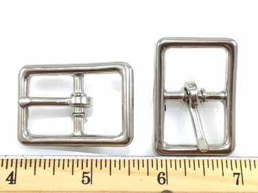 Dangerous Threads Center BAR Buckle Buckles 34 Nickel Finish 16 Pieces