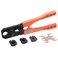 SharkBite 38 Inch PEX Crimp Tool MultiHead Kit Orange Handles Plumbing Fittings 23100