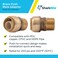 SharkBite 34 Inch x 12 Inch MNPT Bullnose Adapter Push to Connect Brass Plumbing Fitting PEX Pipe Copper CPVC PERT HDPE U138LFA