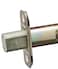 Kwikset 663 Deadbolt Unkeyed Deadbolt Lock Satin Nickel Round Interior Turn Piece for Front Entry Door with Latch and Adapter No Exterior Assembly