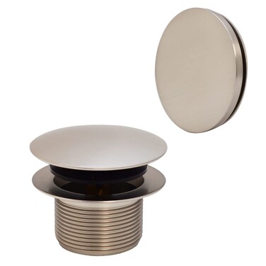 Westbrass Mushroom TipToe Tub Trim Set with Floating Faceplate Satin Nickel D398RK07