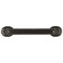 Hickory Hardware 1 Pack Solid Core Kitchen Cabinet Pulls Luxury Cabinet Handles Hardware for Doors  Dresser Drawers 4 Inch Hole Center Black Iron Carbonite Collection