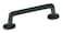 Hickory Hardware 1 Pack Solid Core Kitchen Cabinet Pulls Luxury Cabinet Handles Hardware for Doors  Dresser Drawers 4 Inch Hole Center Black Iron Carbonite Collection